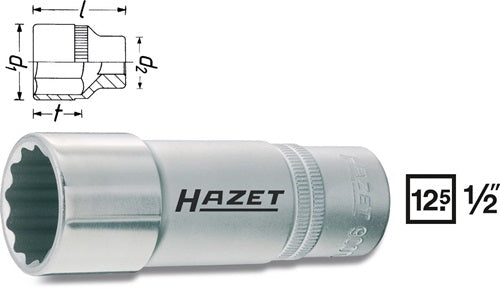 Steckschlüsseleinsatz 900TZ10 1/2 ? Schlüsselweiße 10 mm Länge 85 mm HAZET – Ansicht 3