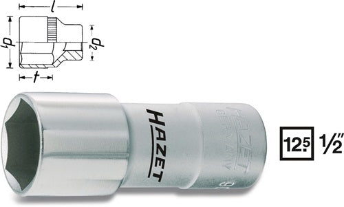Steckschlüsseleinsatz 900MGT für Zündkerzen 1/2 ? SW 208 mm 6-kant 68 mm HAZET – Ansicht 4