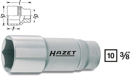 Steckschlüsseleinsatz 880LG 3/8 ? 6-kant Schlüsselweiße 14 mm Länge 54 mm HAZET – Ansicht 4