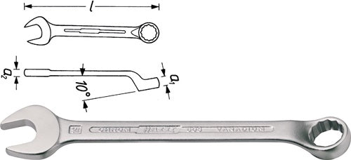 Ringmaulschlüssel 603 SW 15 mm Länge 180 mm Form B CV-Stahl HAZET – Ansicht 3