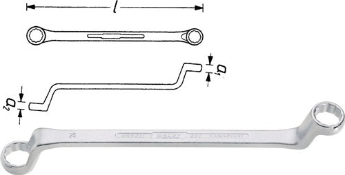 Doppelringschlüssel 630 12 x 13 mm 220 mm HAZET – Ansicht 4