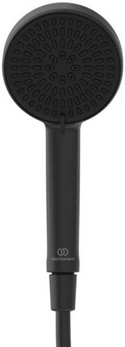 IS Duschsystem CerathermAlu+ mBrauseth 2 Ablagen 2F-HB u2F-Kopfbr Silk Black