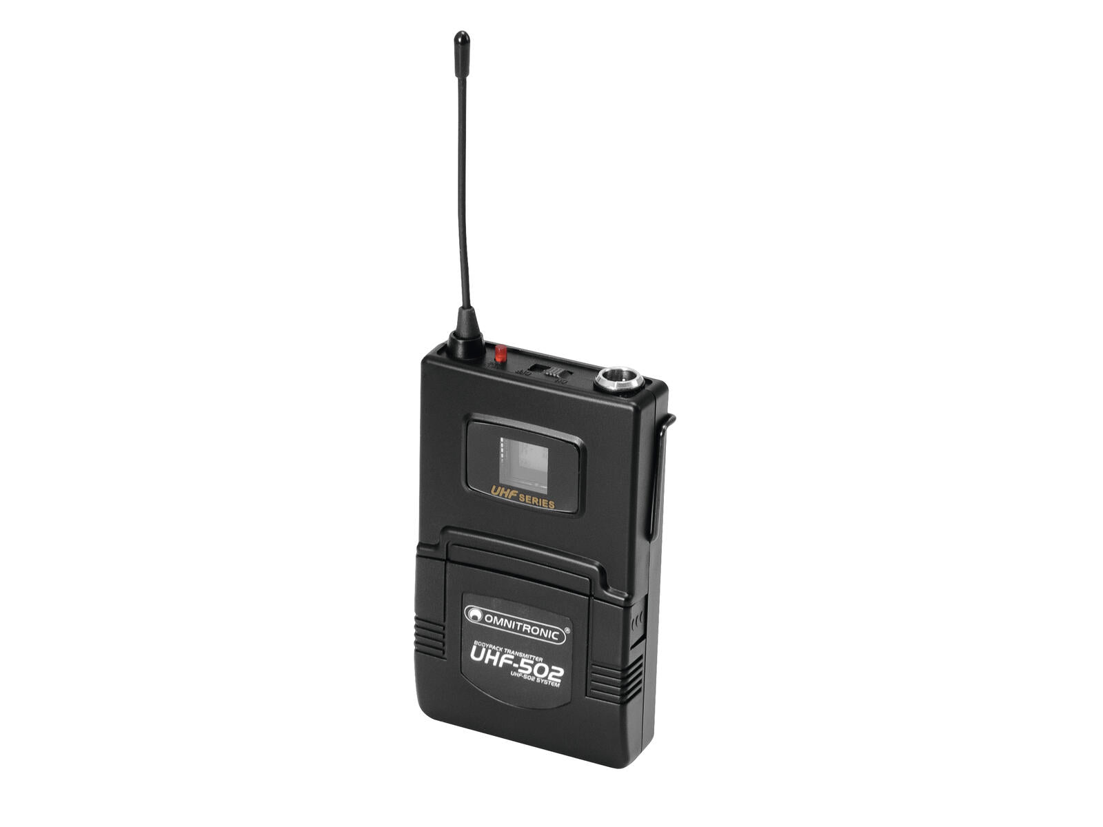 OMNITRONIC UHF-502 Taschensender 823-832MHz inkl Lavalier (CH B orange)