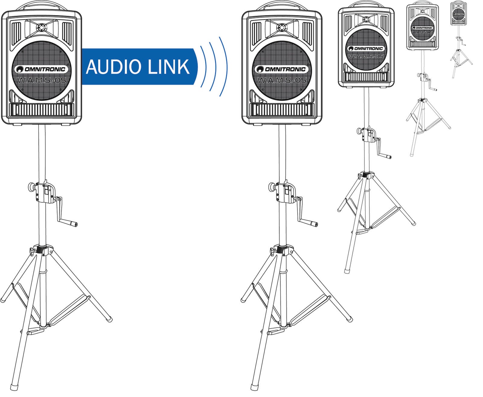 OMNITRONIC ALT-105 Audio-Link-Modul WAMS-05