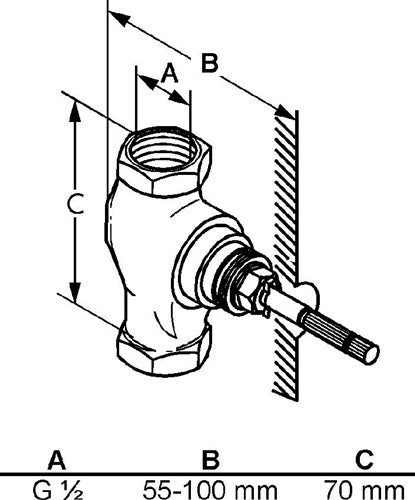 Kludi Unterputzventil Baus 1 - Vormontage DN 15 G-anschl G 1/ KLUDI – Ansicht 3
