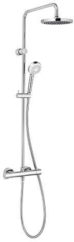 KLUDI LOGO BASIC THERMOSTAT DUAL SHOWER SYSTEM chrom