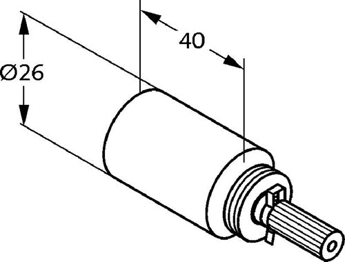 Kludi Verlängerung 40mm chr KLUDI – Ansicht 3