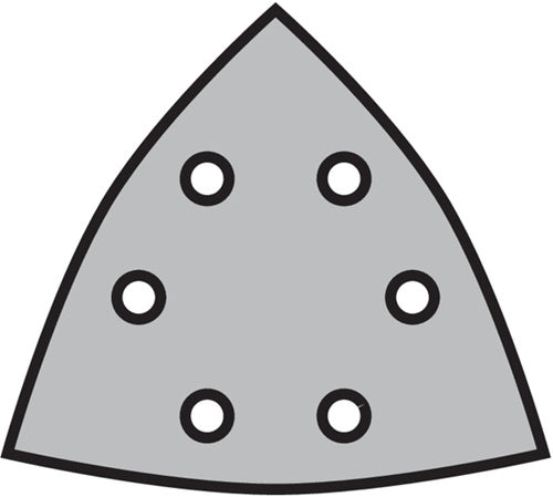 Haftschleifscheibe PS 22 K GLS 15 96 mm Körnung 40 für Holz / Metall Korund Lochanzahl 6 KLINGSPOR - VPE: 50 – Ansicht 3