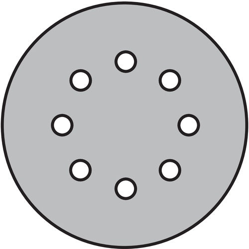 Haftschleifscheibe PS 22 K GLS 5 125 mm Körnung 400 für Holz / Metall Korund Lochanzahl 8 KLINGSPOR - VPE: 50 – Ansicht 4