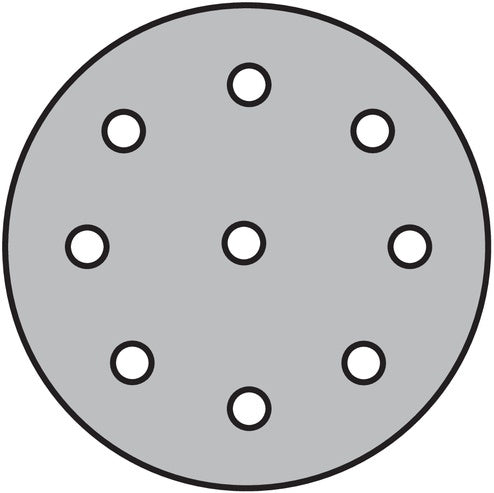 Haftschleifscheibe PS 22 K GLS 27 125 mm Körnung 40 für Holz / Metall Korund Lochanzahl 8 + 1 KLINGSPOR - VPE: 50 – Ansicht 4