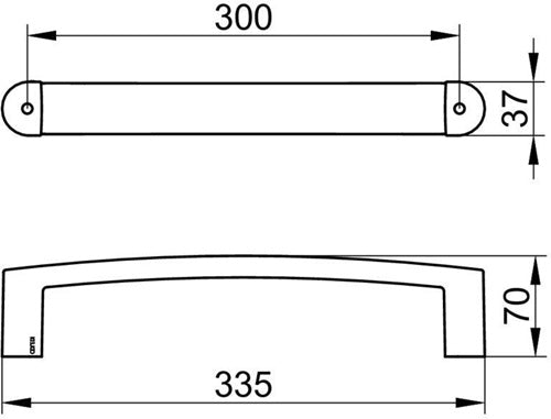 Keuco Haltegriff ELEGANCE 335mm vc KEUCO – Ansicht 3