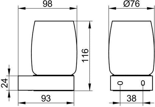 Keuco Echtkristall-Glas ELEGANCE ELEGANCE lose Echt-Kristall klar KEUCO – Ansicht 3
