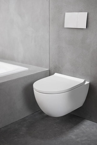 Geberit Wand-Tiefspül-WC ACANTO geschl Fo TurboFlush mit WCS we KeraTect GEBERIT – Ansicht 5