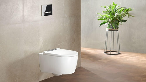 Geberit Wand-Tiefspül-WC ONE m WCSitz we Des-abd hgl verchromt KT GEBERIT – Ansicht 5