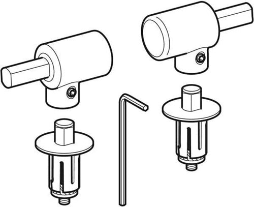 Geberit Scharnier f WCS Flow mit Absenkautomatik verchromt GEBERIT