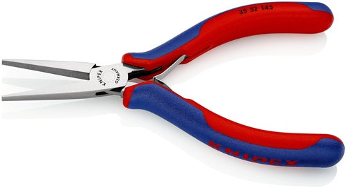 Elektronik-Greifzange Gesamtlänge 145 mm flachbreite Backen Form 5 Mehrkomponenten-Hüllen KNIPEX – Ansicht 4