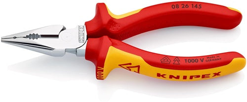 Spitzkombizange Länge 145 mm Mehrkomponentenhüllen verchromt VDE KNIPEX