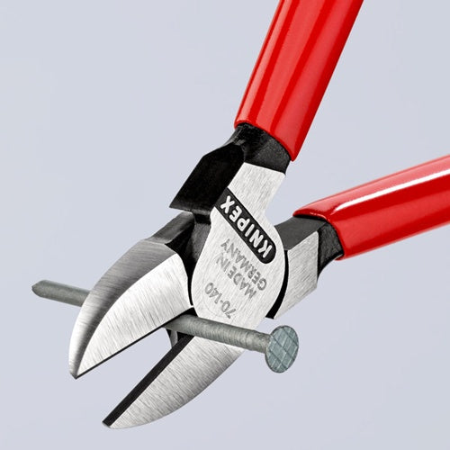 Seitenschneider Länge 140 mm Kopf poliert Kunststoffüberzug KNIPEX – Ansicht 5