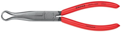 Mechanikerzange Länge 200 mm Form 9 45° gewinkelt Kunststoffüberzug KNIPEX – Ansicht 4