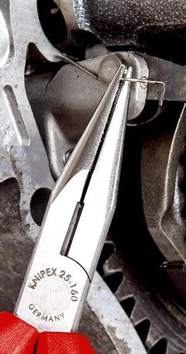Flachrundzange Länge 160 mm flach/rund gerade poliert Kunststoffüberzug KNIPEX – Ansicht 6