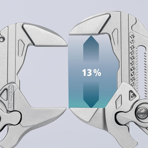 Zangenschlüssel Länge 300 mm Spannweiße 68 mm verchromt Kunststoffüberzug KNIPEX – Ansicht 5