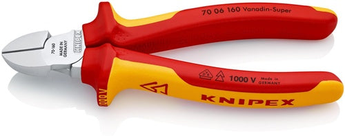 Seitenschneider Länge 160 mm VDE Mehrkomponenten-Hüllen KNIPEX
