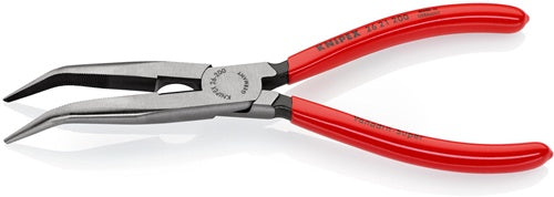 Flachrundzange Länge 200 mm poliert 40° gewinkelt Kunststoffüberzug KNIPEX – Ansicht 4
