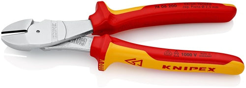 Kraftseitenschneider Länge 200 mm VDE Form 0 Mehrkomponenten-Hüllen KNIPEX – Ansicht 4