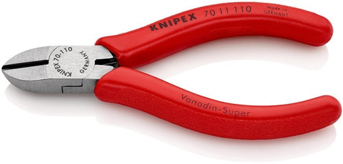 Seitenschneider Länge 110 mm Kopf poliert Kunststoffüberzug max 12 mm KNIPEX