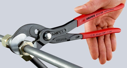 Schraubzange Gesamtlänge 250 mm Spannweiße 10 - 32 mm poliert Kunststoffüberzug KNIPEX – Ansicht 4