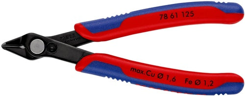 Elektronik-Seitenschneider Super-Knips® Länge 125 mm Form 6 Facette nein Spezialwerkzeugstahl brüniert KNIPEX