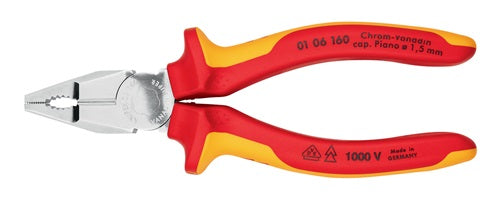 Kombizange Länge 160 mm verchromt Mehrkomponenten-Hüllen VDE KNIPEX – Ansicht 4
