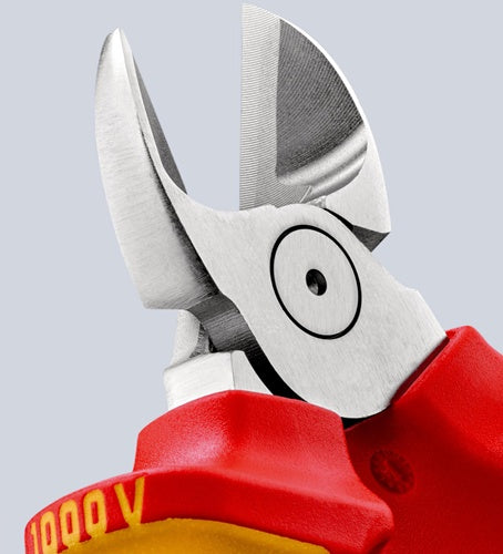 Seitenschneider Länge 160 mm mit Befestigungsöse VDE Mehrkomponenten-Hüllen KNIPEX – Ansicht 3