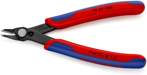 Elektronik-Seitenschneider Super-Knips® Länge 125 mm Form 3 Facette nein brüniert KNIPEX – Ansicht 3