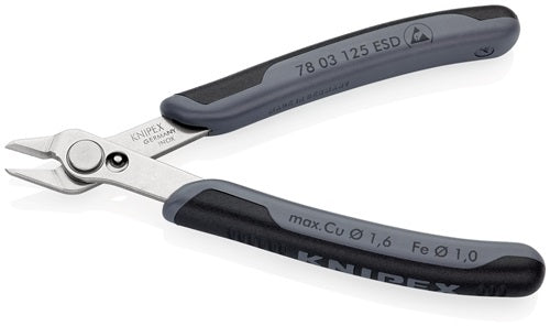 Elektronik-Seitenschneider Super-Knips® Länge 125 mm Form 0 Facette nein poliert KNIPEX – Ansicht 5