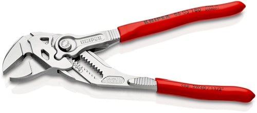 Zangenschlüssel Länge 180 mm Spannweiße 40 mm verchromt Kunststoffüberzug KNIPEX – Ansicht 5