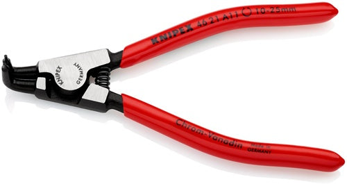 Außensicherungsringzange A 11 für Wellen Ø 10 - 25 mm 90° gewinkelt poliert Länge 125 mm KNIPEX
