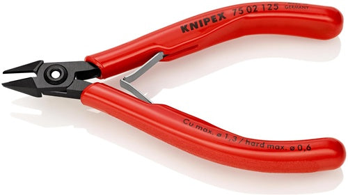Elektronik-Seitenschneider Länge 125 mm Form 0 Facette ja KNIPEX – Ansicht 5