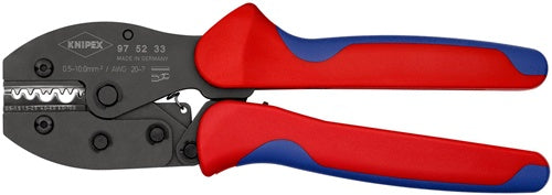 Crimpzange PreciForce® Länge 220 mm 05 - 10 (AWG 20 - 7) mm² 478 g KNIPEX