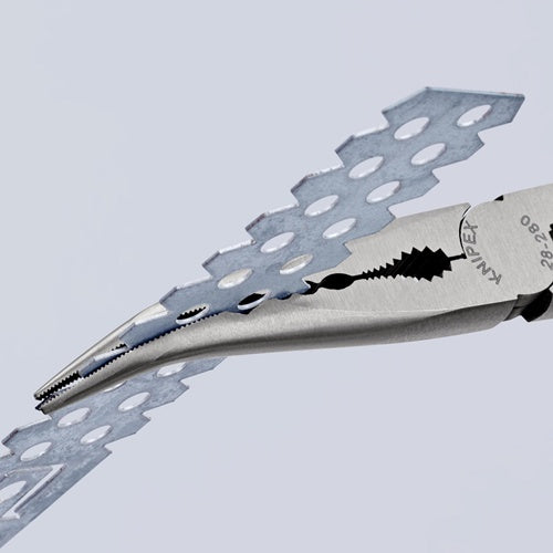 Montierzange Länge 280 mm poliert Kunststoffüberzug Spitze gerade KNIPEX – Ansicht 3