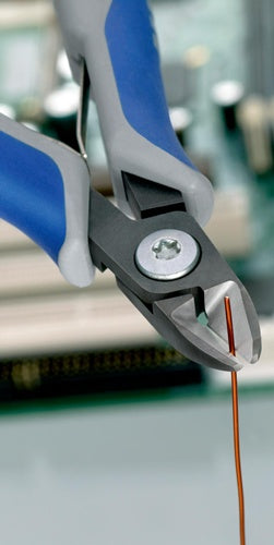 Präzisions-Elektronik-Seitenschneider Länge 125 mm Facette ja sehr klein poliert KNIPEX – Ansicht 5