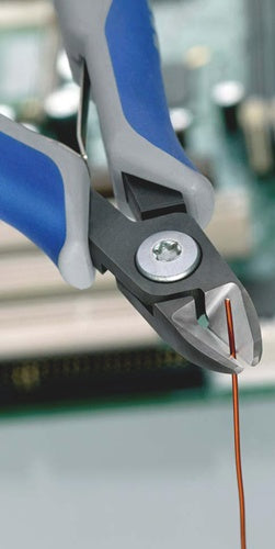 Präzisions-Elektronik-Seitenschneider Länge 125 mm Form 0 Facette ja, sehr klein poliert KNIPEX – Ansicht 4
