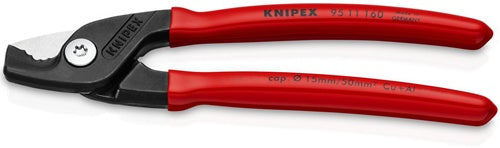 Kabelschere Länge 160 mm Kunststoffüberzug KNIPEX