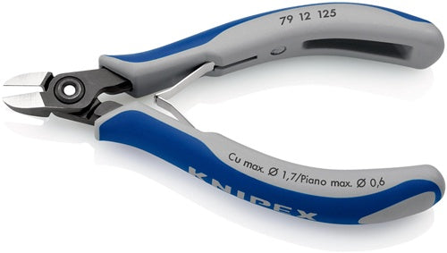 Präzisions-Elektronik-Seitenschneider Länge 125 mm Facette ja sehr klein poliert KNIPEX – Ansicht 6