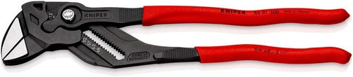 Zangenschlüssel Länge 300 mm schwarz atramentiert Spannweiße 68 mm Kunststoffüberzug KNIPEX