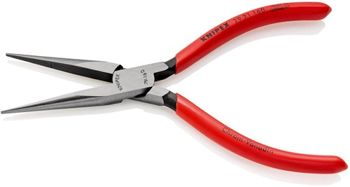 Telefonzange Gesamtlänge 160 mm poliert Kunststoffüberzug flachrund KNIPEX – Ansicht 4