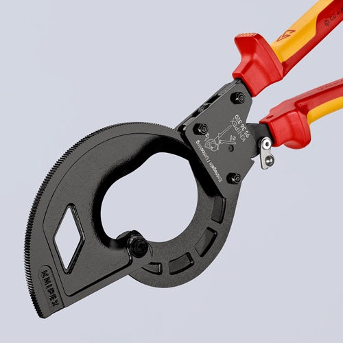 Kabelschneider Gesamtlänge 320 mm max 60 (600 mm²) mm poliert Mehrkomponenten-Hüllen VDE KNIPEX – Ansicht 4