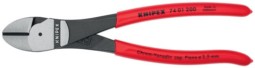 Kraftseitenschneider Länge 200 mm poliert Form 0 Kunststoffüberzug KNIPEX – Ansicht 6