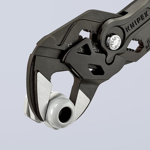 Zangenschlüssel Länge 250 mm schwarz atramentiert Spannweiße 52 mm Kunststoffüberzug KNIPEX – Ansicht 6