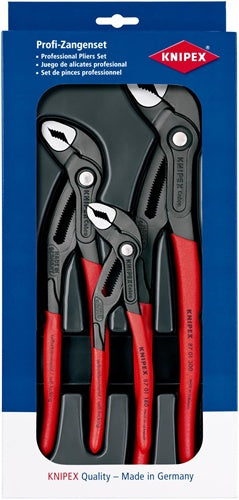 Zangensatz Cobra®-Paket Inhalt 3-teilig grau atramentiert Kunststofftiefziehteil KNIPEX